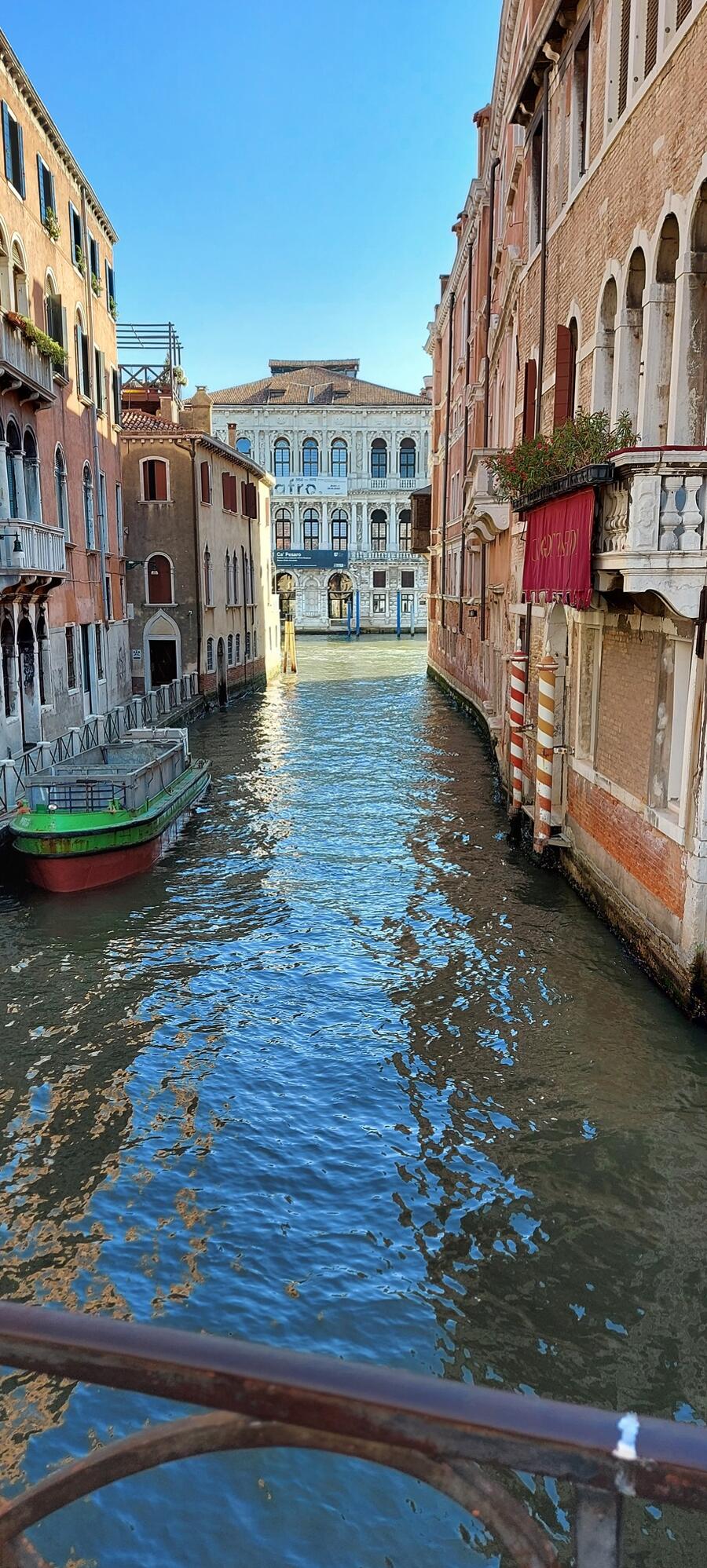 Our first morning in Venice staying at the Hotel Santa Chiara, this is the  view from our room. Can't wait to explore ❤️❤️, image size:900x1997
