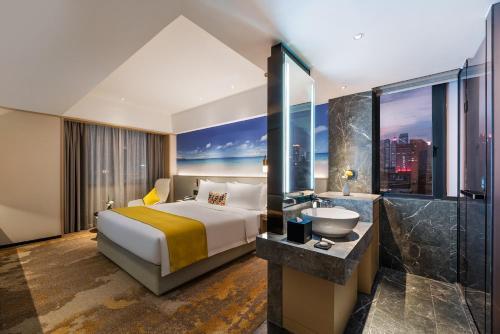 Foto de una habitación de Hotel Ausotel Smart Zhujiang Newtown Guangzhou