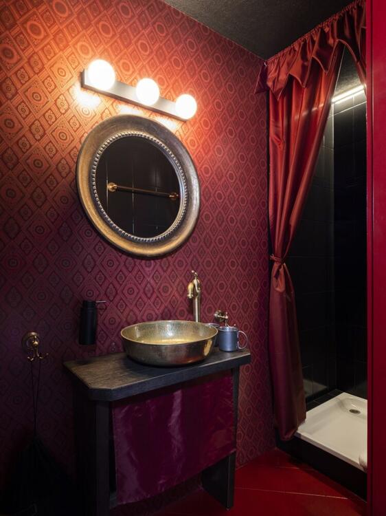 Foto del baño de Hotel Peanut Medieval Lodge