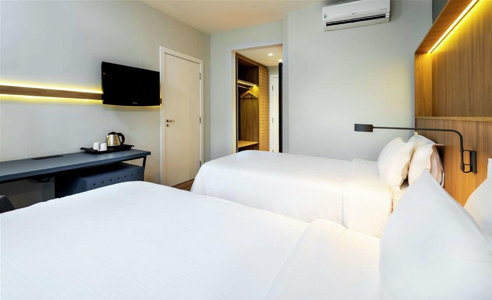 Foto de una habitación de Hotel Hampton by Hilton Guarulhos Airport