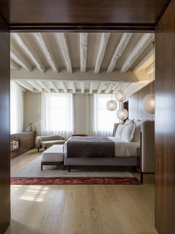 Foto de una habitación de Hôtel de Pavie