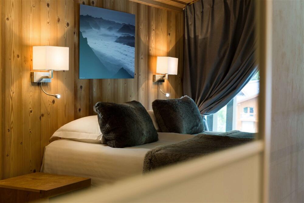 Foto de una habitación de Chalet-Hôtel La Chemenaz, The Originals Relais (Hotel-Chalet de Tradition)