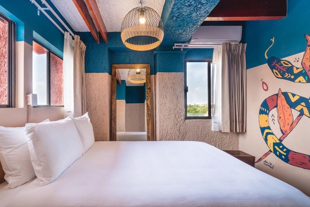 Foto de una habitación de Selina Cancun Laguna Hotel Zone
