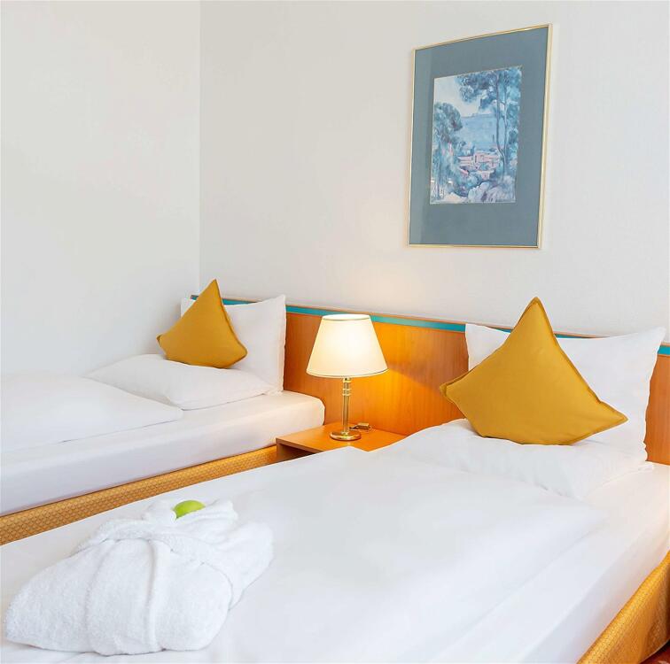 Foto de una habitación de Dorint Hotel Leipzig