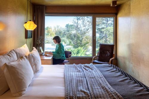 Foto de una habitación de Casa das Penhas Douradas - Burel Mountain Hotels
