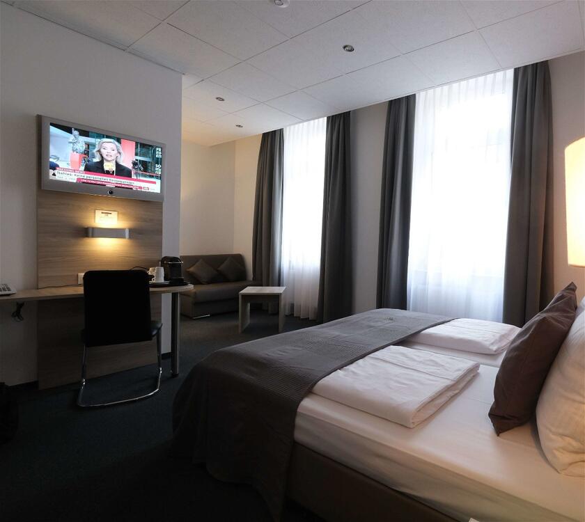 Foto de una habitación de Hotel Hohenstaufen