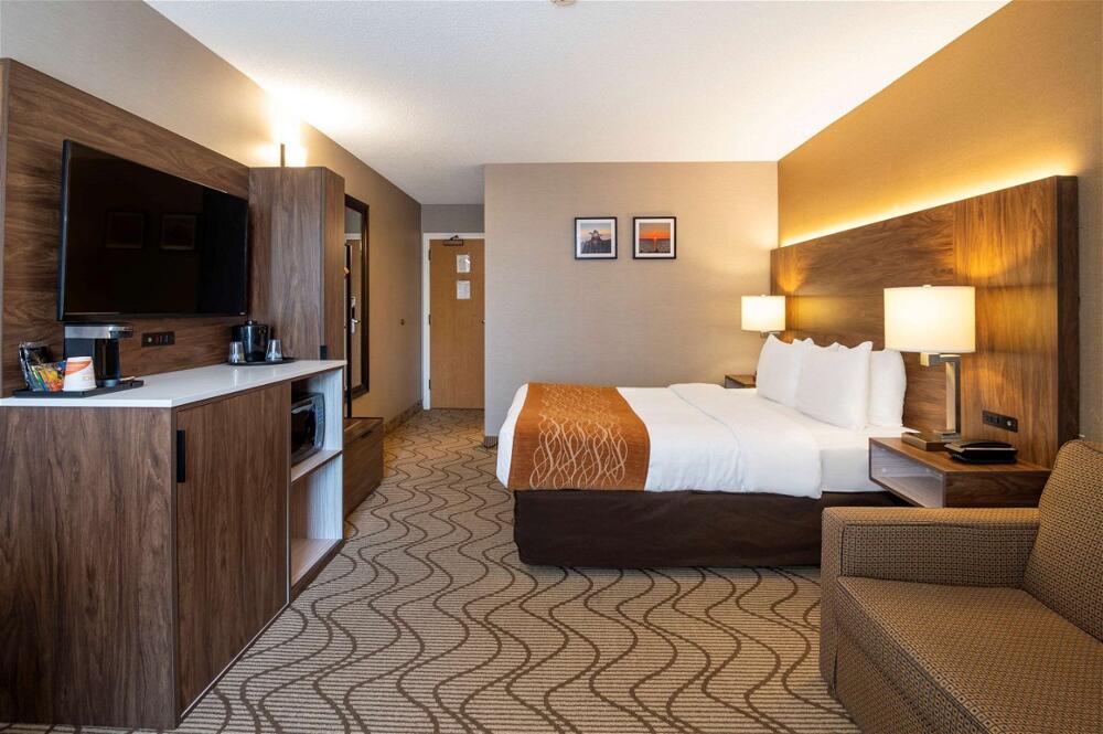 Foto de una habitación de Hotel Comfort Inn North Bay