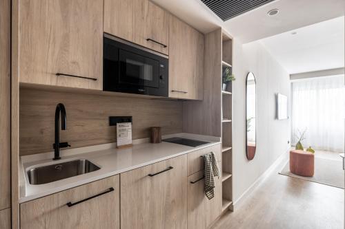 Foto de una habitación de Aparthotel Líbere Madrid Chamberí