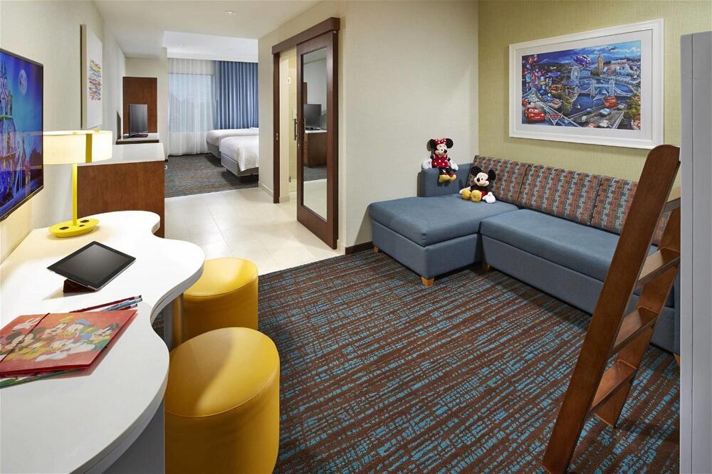 Foto de una habitación de Hotel SpringHill Suites by Marriott at Anaheim Resort Area/Convention Center