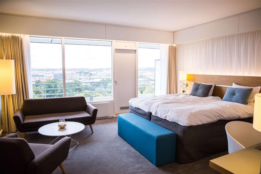 Foto de una habitación de Hotel Comwell Hvide Hus Aalborg