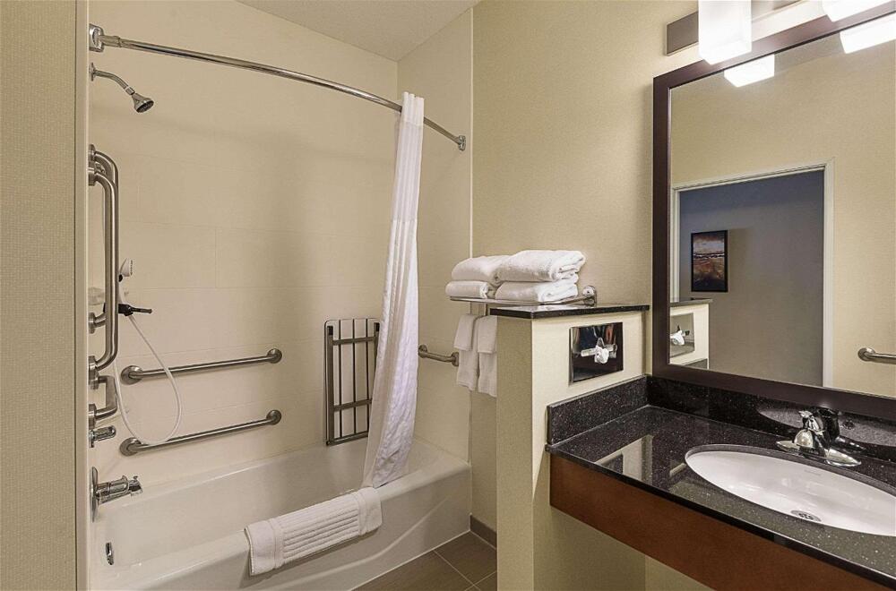 Foto de una habitación de Hotel Comfort Suites Saginaw
