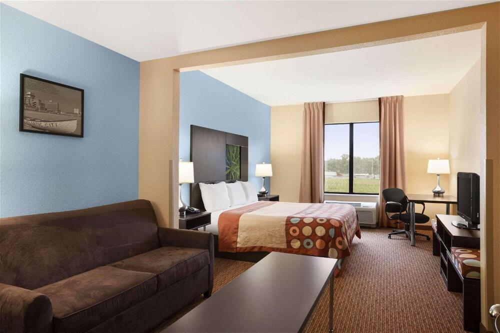 Foto de una habitación de Hotel Super 8 by Wyndham Pennsville/Wilmington