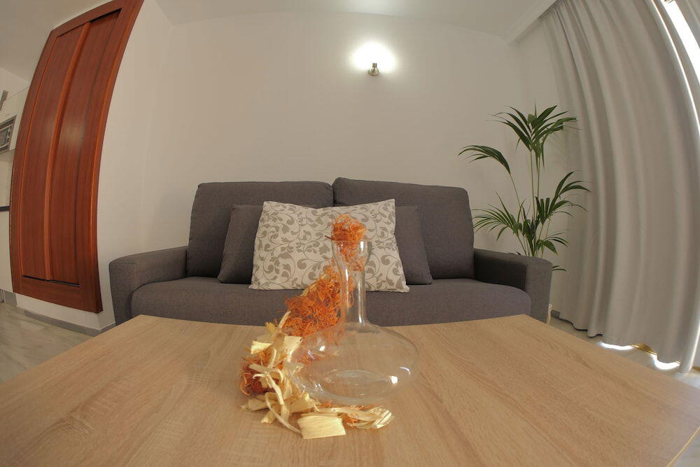 Foto de una habitación de Apartamentos Las Piramides Resort
