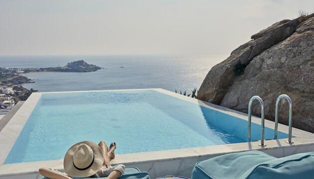 Foto de Hotel Myconian Ambassador Relais &amp; Chateaux
