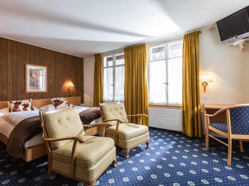 Foto de una habitación de Hotel Oberland