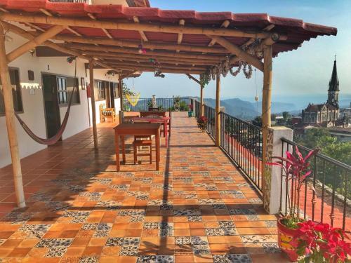 Foto de una habitación de Hotel Posada Jarritos