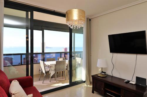 Foto de una habitación de Alquileres Vacacionales Gemelos 26-T2-27-C