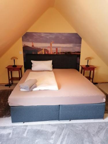 Foto de una habitación de Pension Riverside in Leverkusen Hitdorf am Rhein - Zentral an der A1 und 59