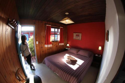 Foto de una habitación de Lago Argentino Hostel