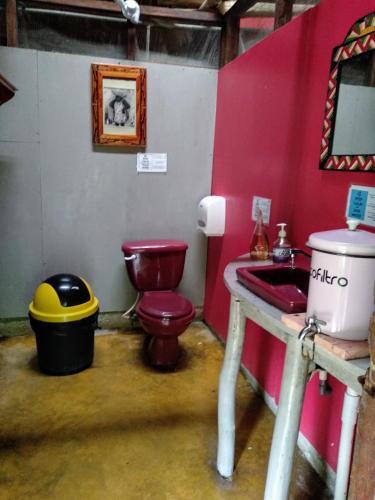 Foto de una habitación de Hotel La Casa Rosada