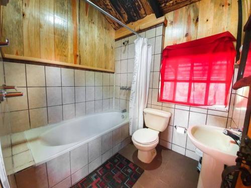 Foto de una habitación de Casas y chalets Mountain Cabin with Volcano Views