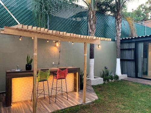 Foto de una habitación de Casas y chalets Begonias Loft a 5 Min Del Auditorio Telmex