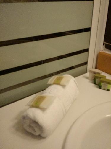 Foto de una habitación de Logis Hotel-Restaurant Spa Le Lac