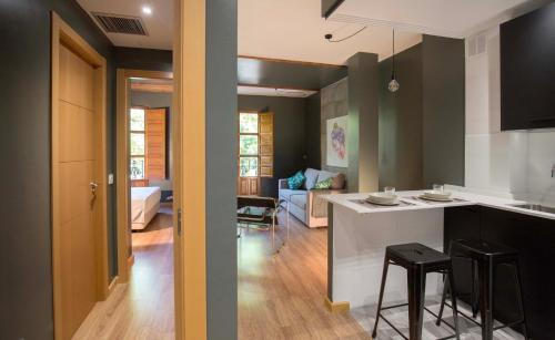 Foto de una habitación de Apartamentos San Justo Plaza